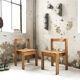 Duo de chaises pin