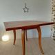 Spectacular Art Deco modular Console Table in walnut burl - 2 in 1