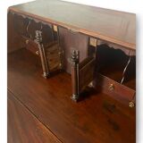 Commode, secrétaire, scriban de pente anglais en acajou, Angleterre XVIIIème