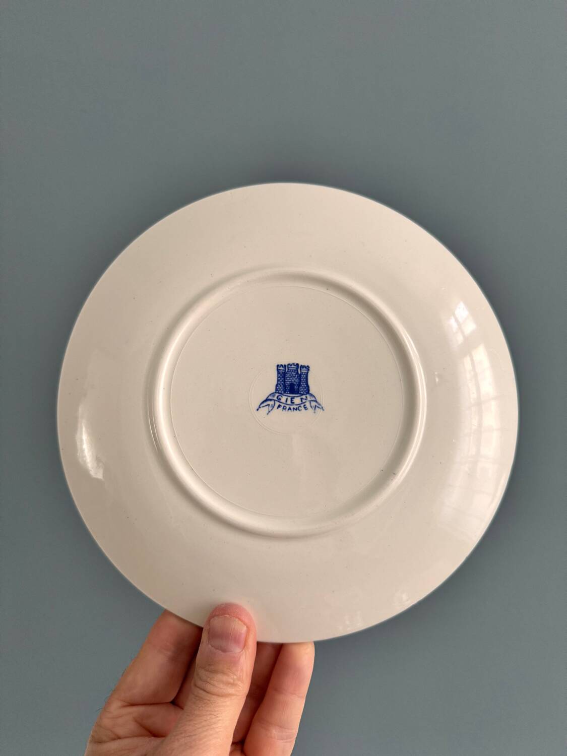 Set of 11 Gien earthenware dessert plates