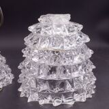 Elegant Table Lamp in Rostrato Murano Glass Vase for Barovier & Toso, 1940s