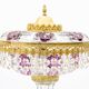 Cre Art Chrystal Table Lamp, Italy, 1970s