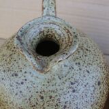 Pair of small antique stoneware oil jars