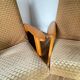 Pair of Manucere armchairs with vintage compass legs
