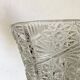 Vase vintage en verre h 37 cm