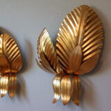 Pair vintage style jungle wall