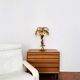 Gilded Italian Hollywood Regency Palm Tree Table Lamp by Hans Kögl