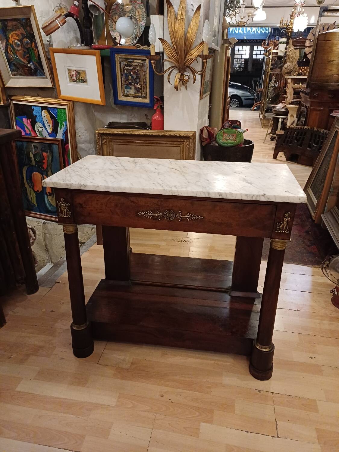 Empire period console, early 19th century