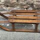 old sled sleigh Alsace Christmas decoration DAVOS style Wood 1900