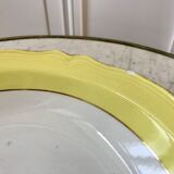 Plat creux moulin des loups jaune canari années 50