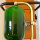 Lampe de banquier ou lampe de notaire en opaline verte