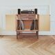Worker/ Renovated vintage Scandinavian bedside table, 1950s-60s