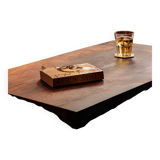 Handcrafted coffee table in solid walnut & epoxy resin – unique piece