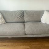 4-seater canapé AM PM model César in Cappuccino Tweed fabric