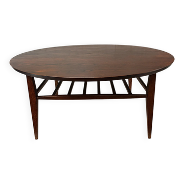 Table basse ronde teck design 50/60