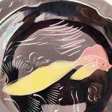Ceramics of Monaco ashtray decorated with a fish