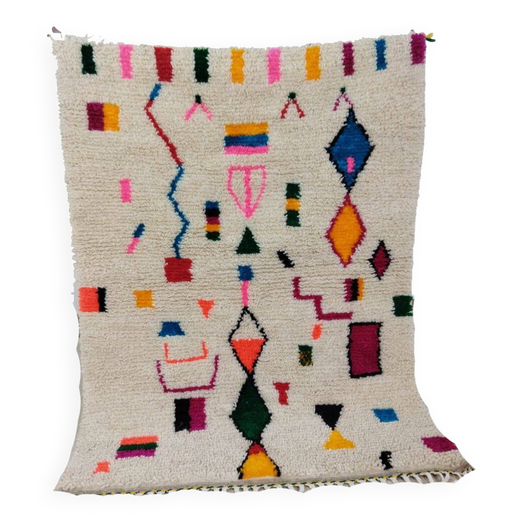 Handmade moroccan berber rug 138 x 104 cm