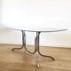 Smoked glass table 70s