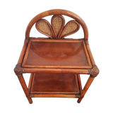 Vintage rattan bedside