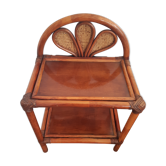Vintage rattan bedside