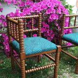 Pair of small fireside chairs