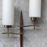Large pair of modernist wall lights from LUNEL