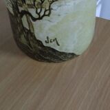 Vase art deco signed Jem