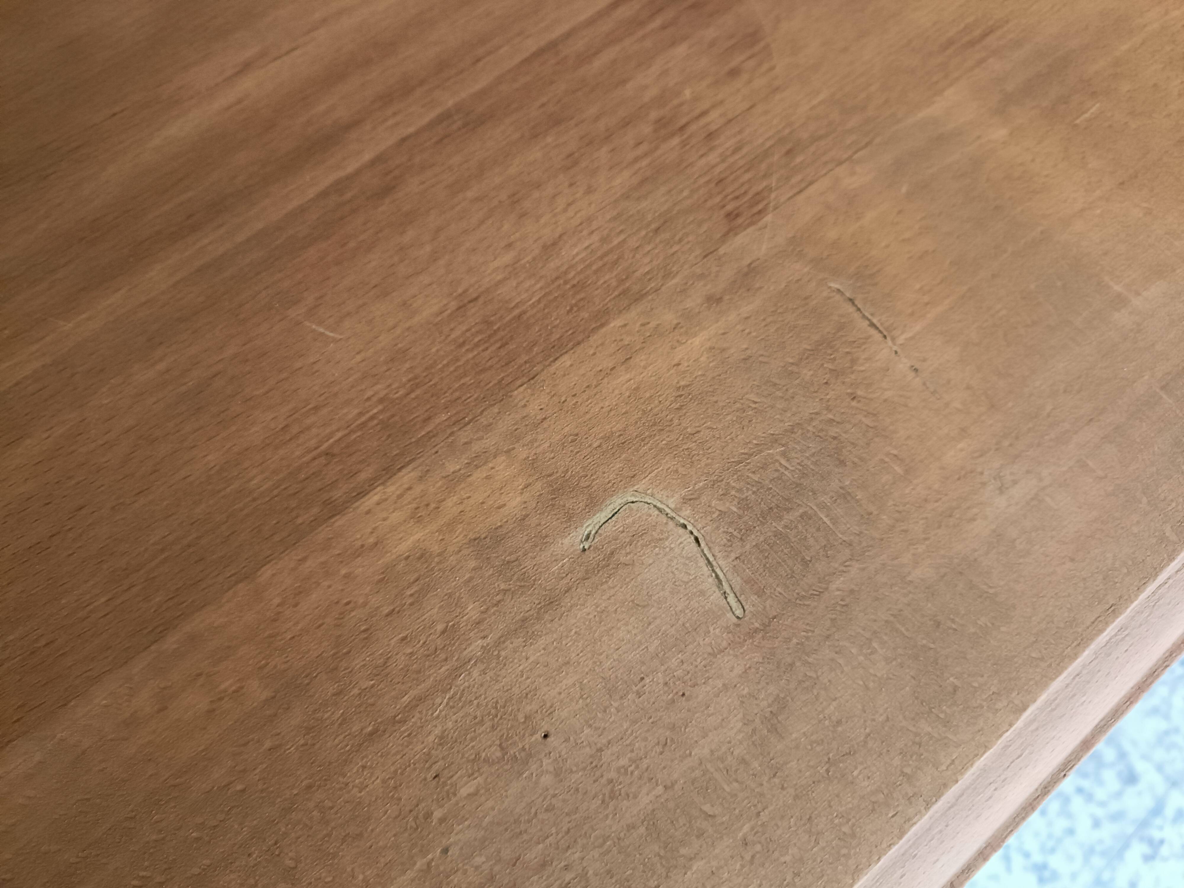 Renovated Art Deco table with 3 extensions.