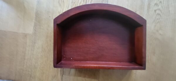 2 petites tables marquerie acajou