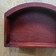 2 petites tables marquerie acajou
