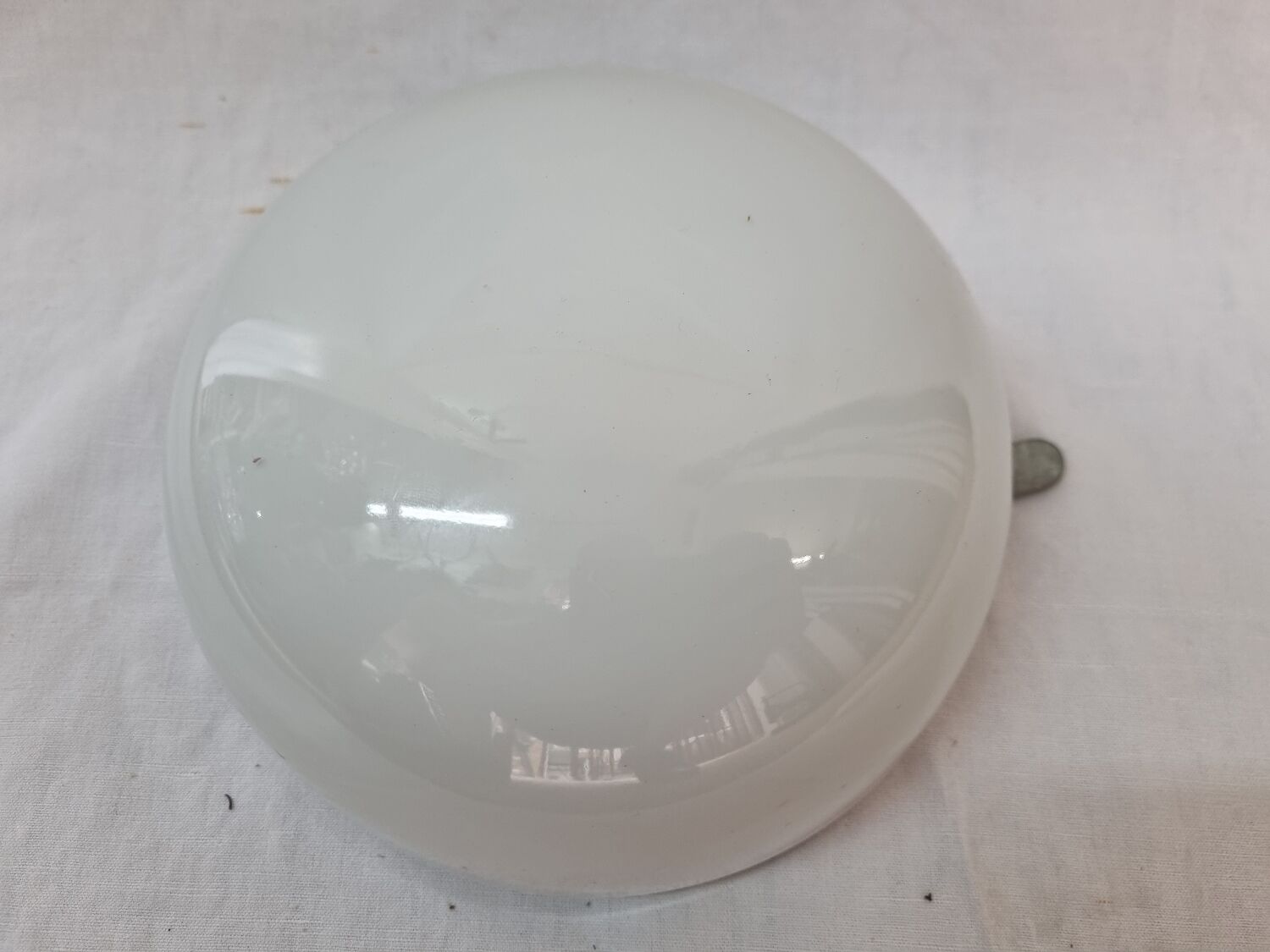 White opaline ceiling lamp