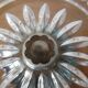 Vintage chiseled glass drageoir