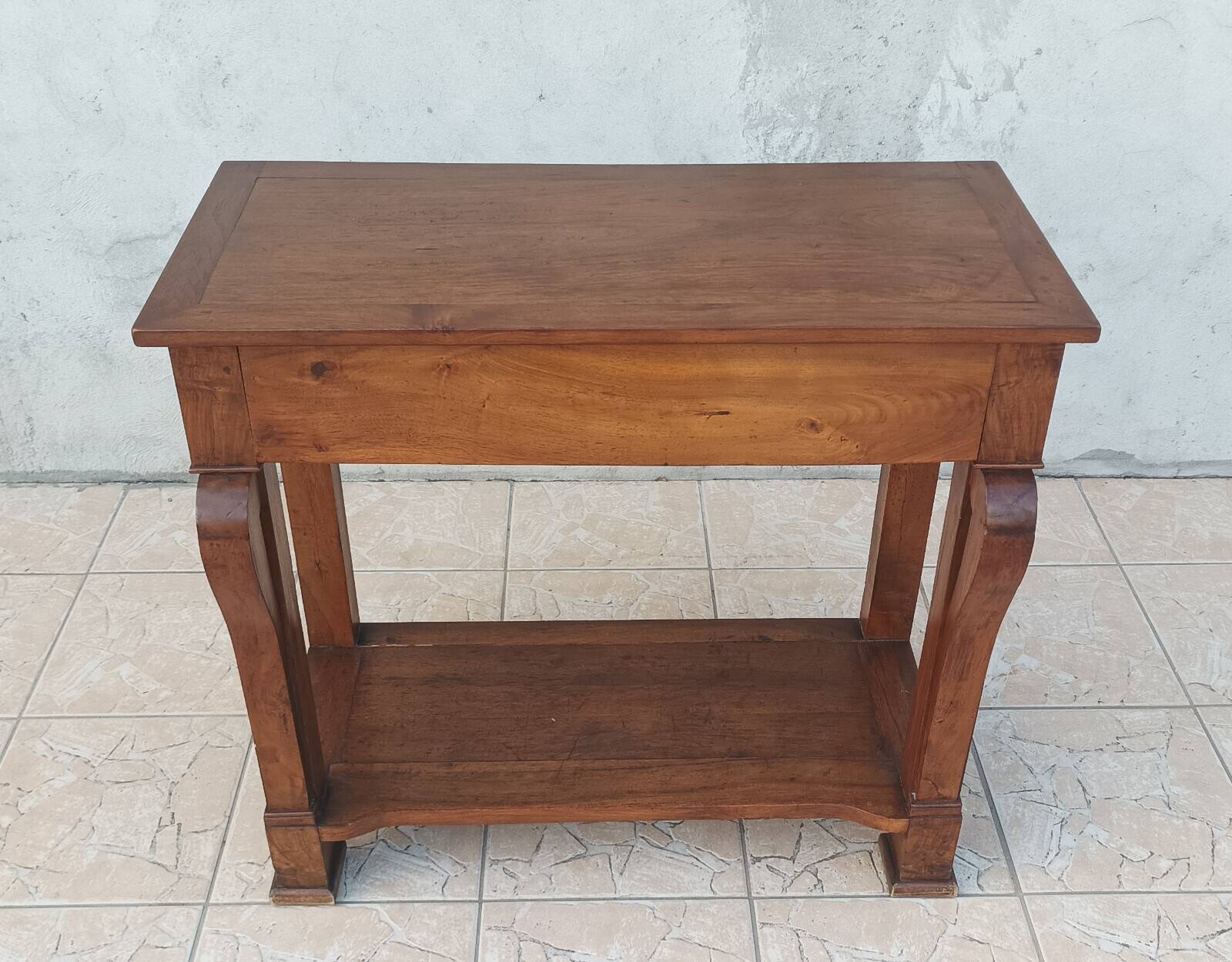 Walnut console restoration