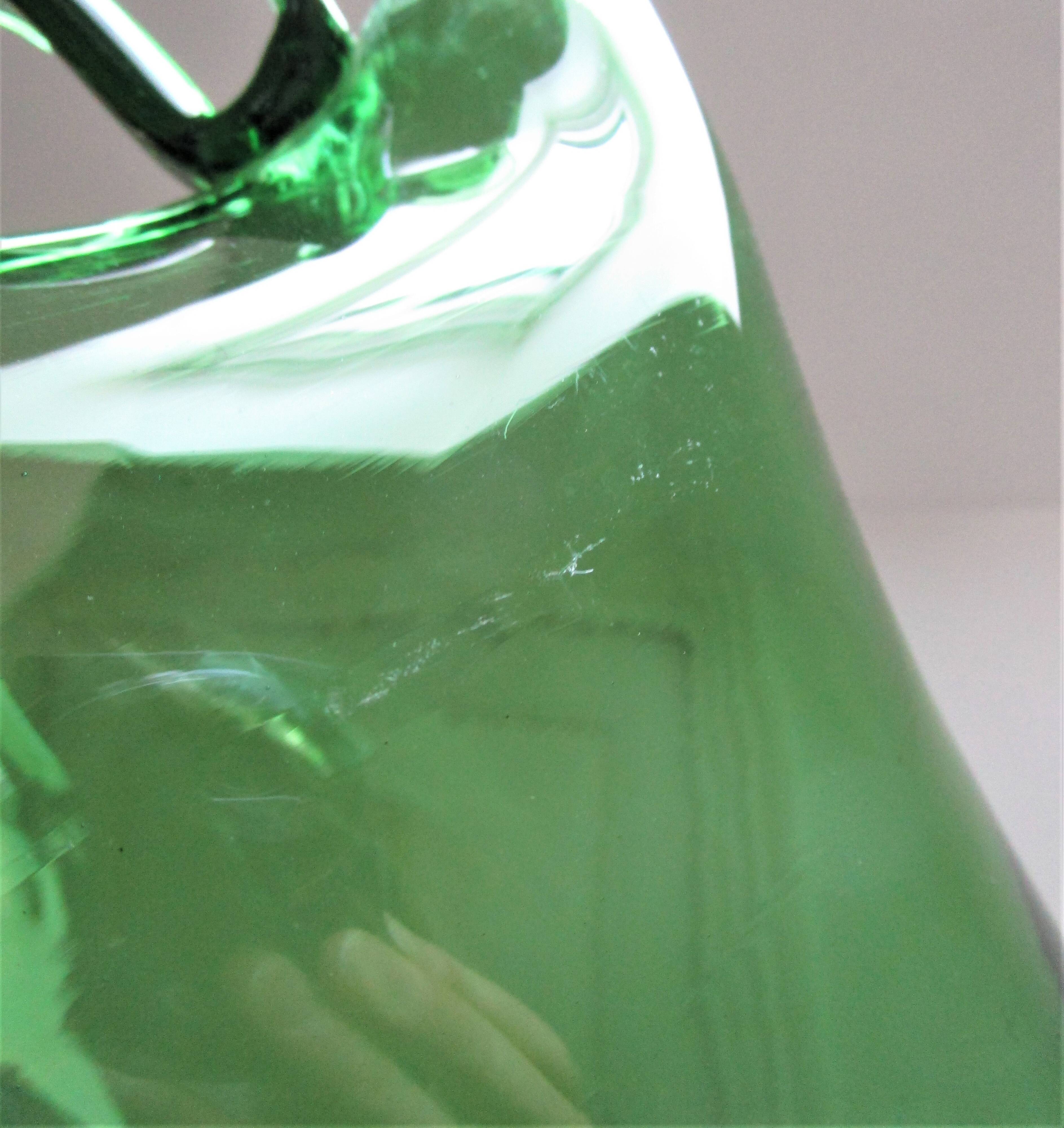 blown glass pitcher, Italian work, 1960s