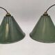 Enamelled sheet metal cone pendants