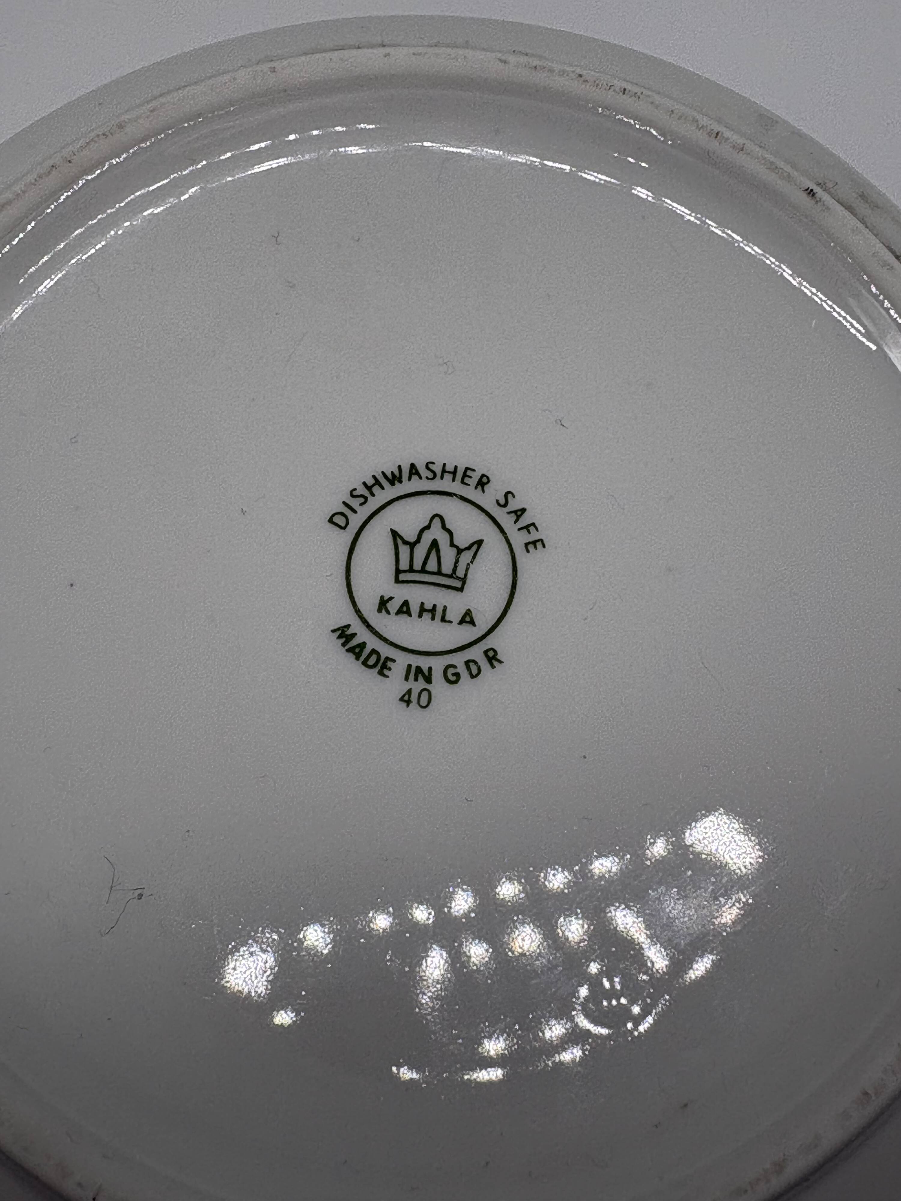 Vintage Cache Pot Kahla Porcelain RDA Nénuphar East Germany