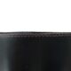 Mid-Century paper bin by Carl Auböck in black leather and brass, Austria, 1950s.