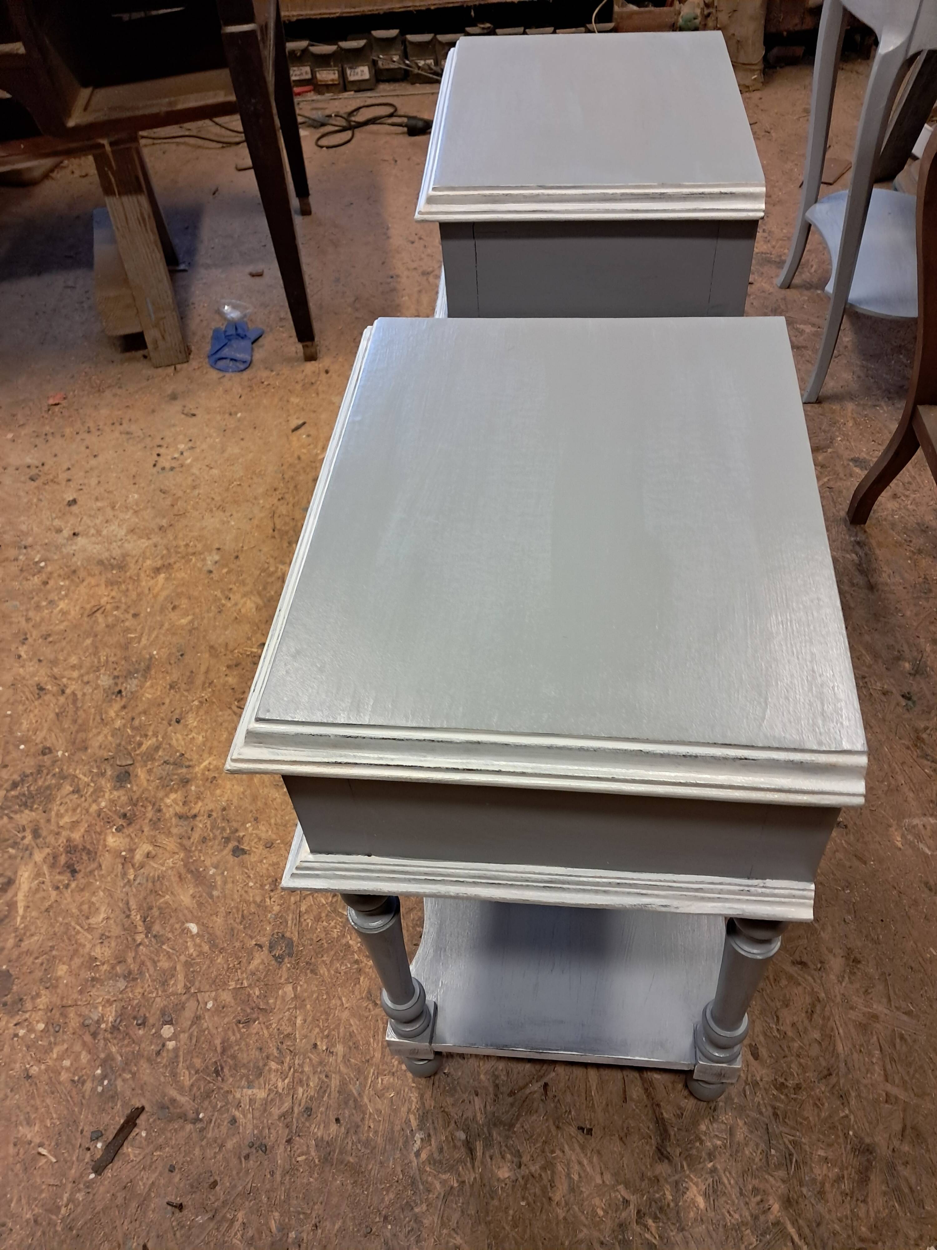 pair of bedside tables