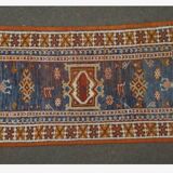 Vintage polychrome wool rug