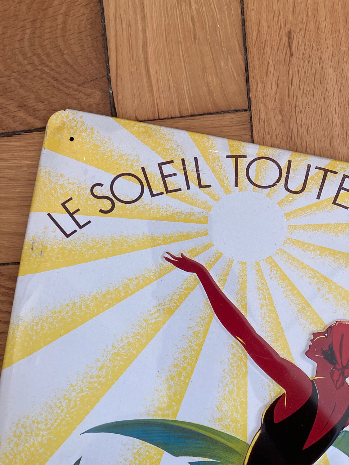 Metal plate azure side Roger broders