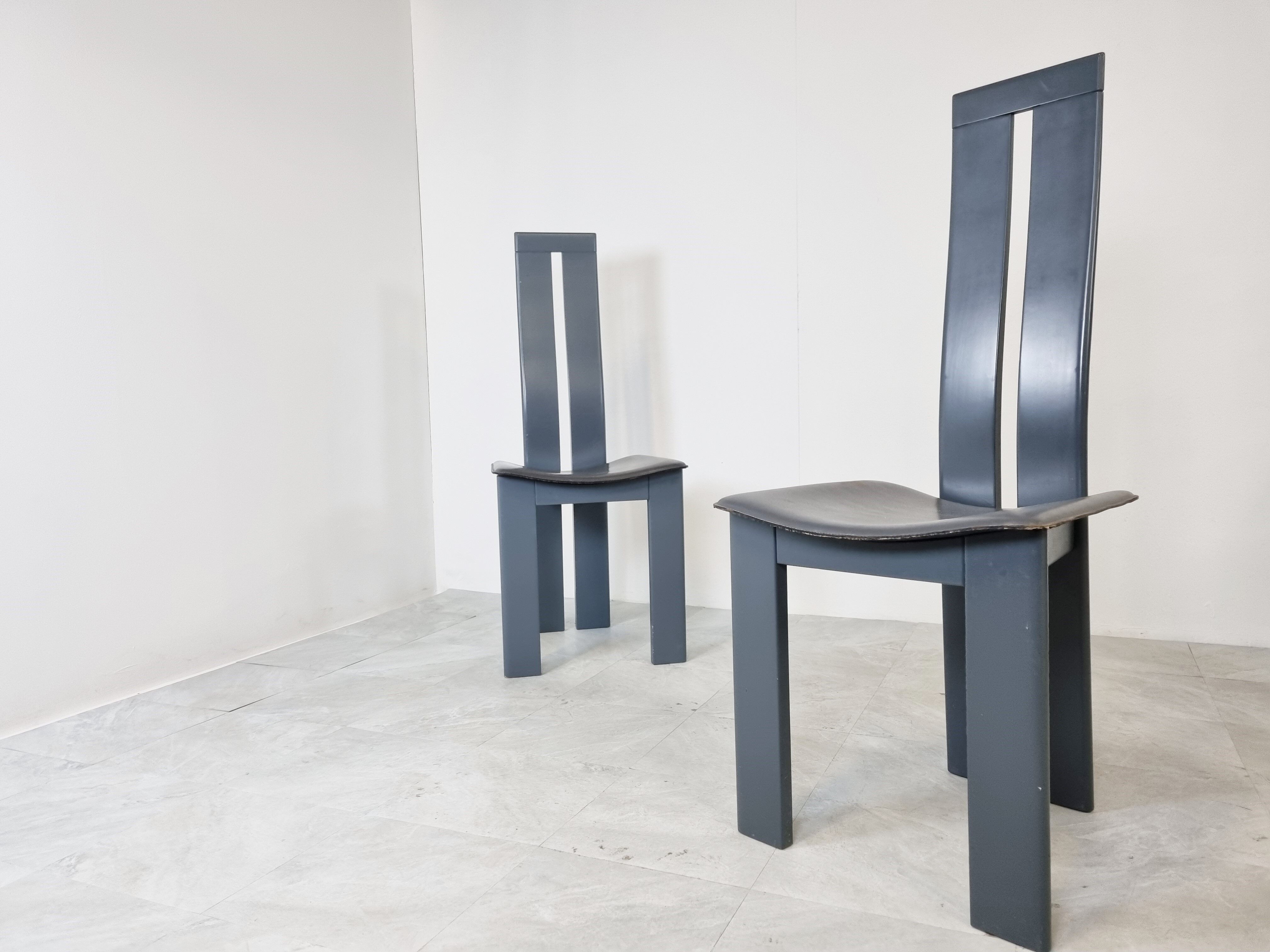 Dining chairs by Pietro costantini for Ello, 1980s, set of 6