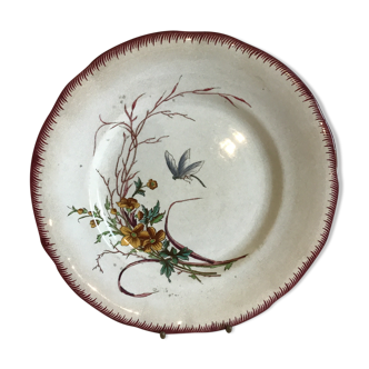 Model Sarreguemines dessert plate Butterfly