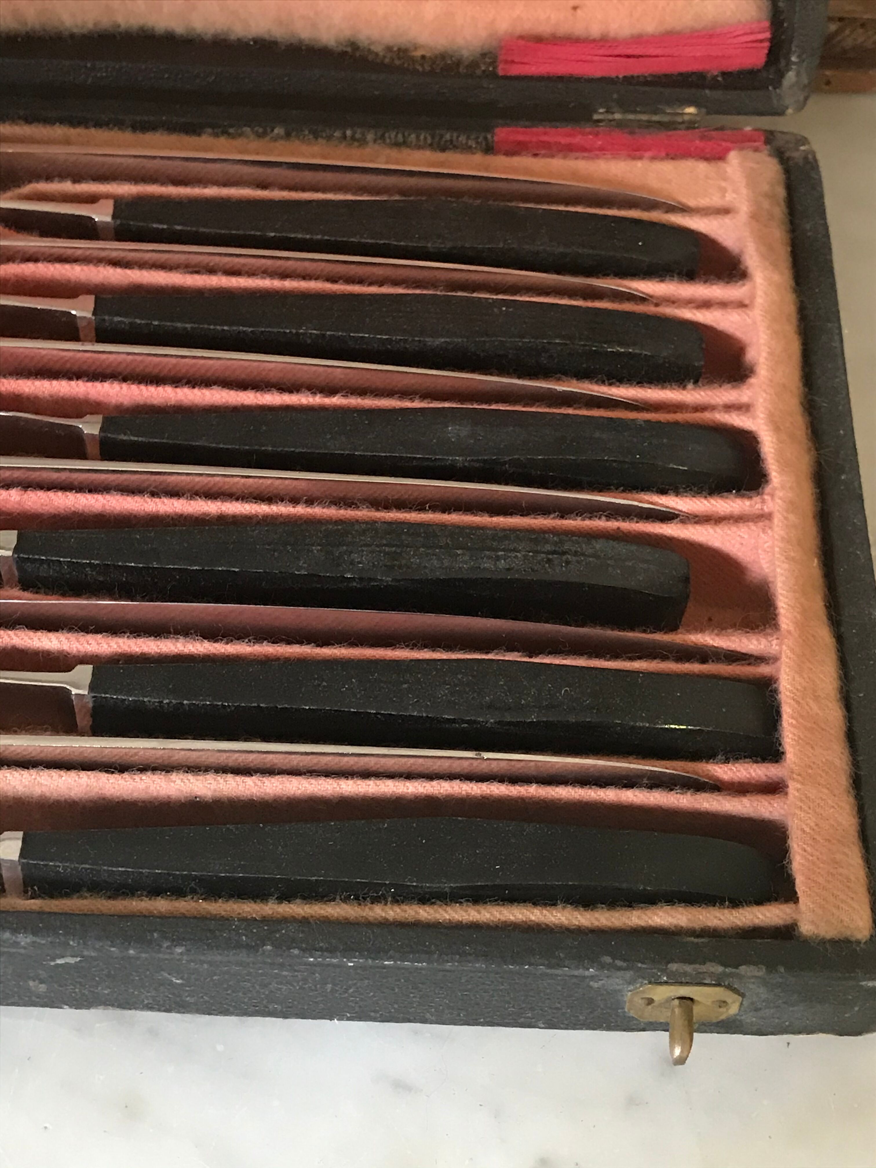 Ebony sleeve knives