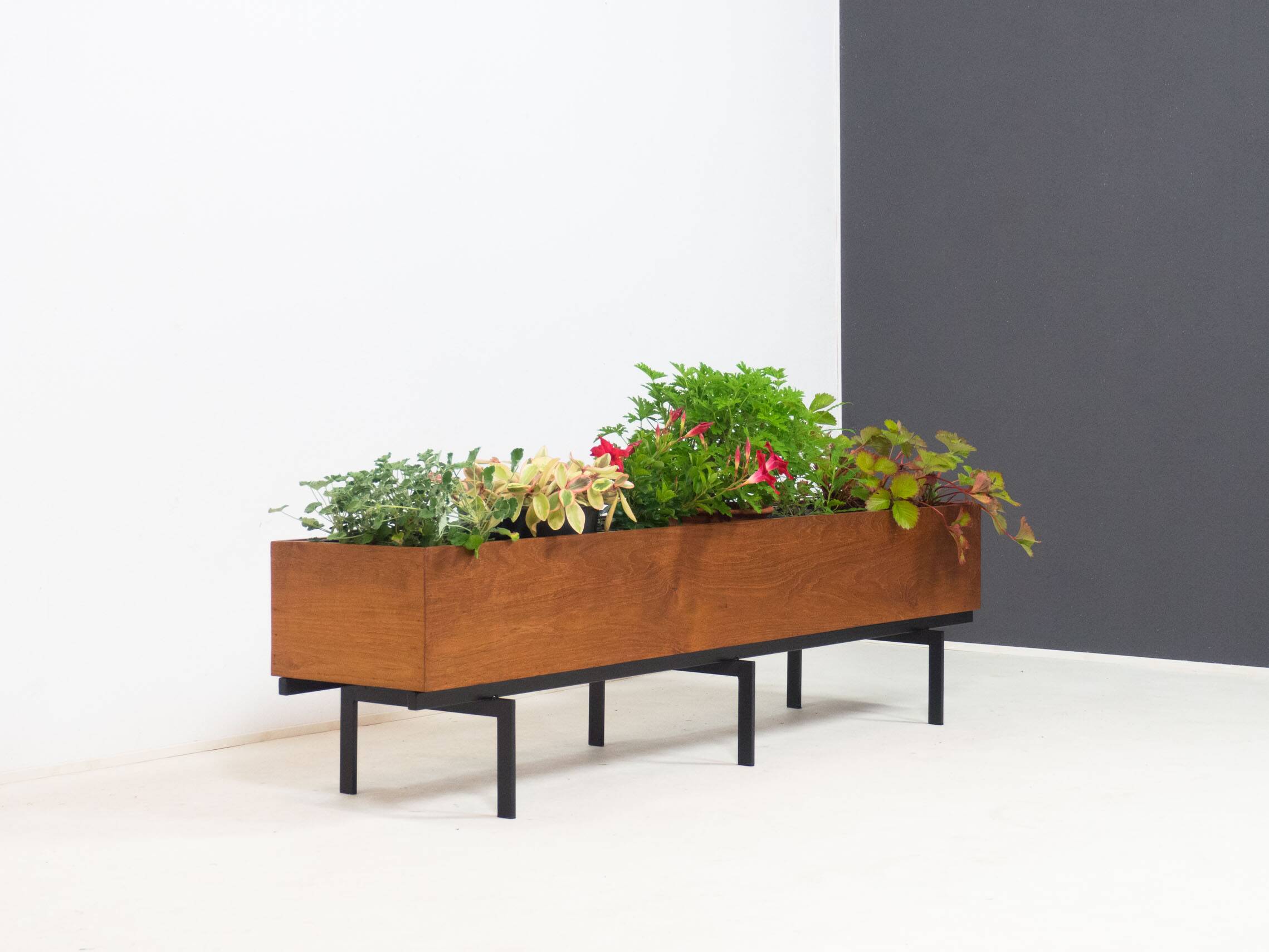 Vintage extra large teak planter
