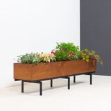 Vintage extra large teak planter