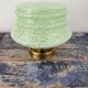 Ceiling lamp in Clichy green glass electrified to nine