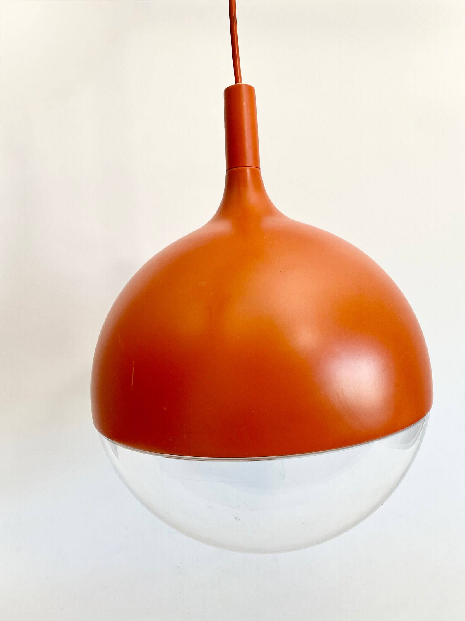 Vintage Ikea Väster Orange Space Age Pendant Lamp 1990 - Knut Hagberg Design