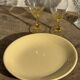 Set of 2 large yellow plates without brand D25.5