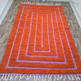 Handmade traditional pure natural wool rug size 150/250 cm