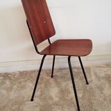 Vintage metal chair and teak